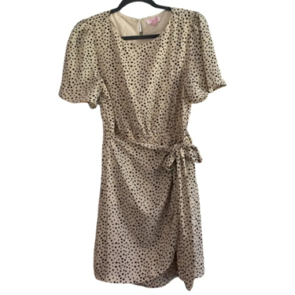 Pink Lily Polka-dotted Dress